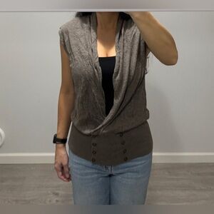 Pick 2 items for $20. Elegant Knit Women's Top with multiple ways to wear